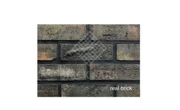 Плитка ручной работы угловая Real Brick Коллекция 9 KANTRI RB 9-13 графитовая
