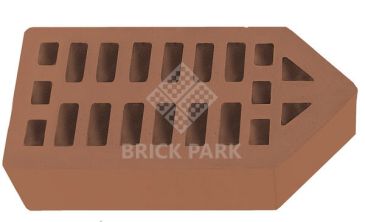 Кирпич фасонный Sanmax Светло-коричневый ФЛ-10