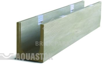 Лоток водоотводный бетонный ЛВБ Plus 100 №10/0 без уклона