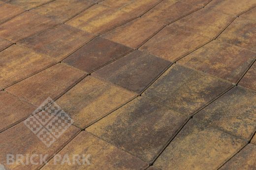 Бетонная брусчатка БРАЕР Старый город Веймар COLOR MIX Тип 3 МАЛЬВА 145/110х160x60