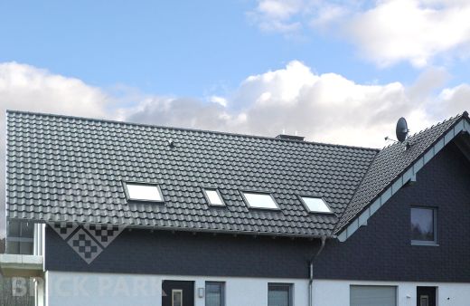 Керамическая черепица Roben BARI Anthrazit (Синевато-серый)