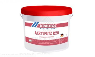 Декоративная штукатурка на полимерной основе Krautol Acrylputz K20 / Акрилпутц К20 зернистая колеруемая 16 кг