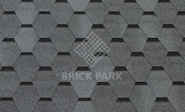 Мягкая кровля TEGOLA Смальто серая 100x33,7