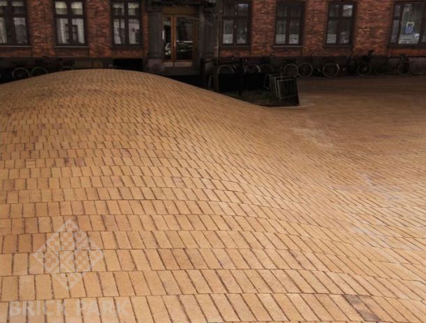 Клинкерная брусчатка ABC-Klinkergruppe Kopenhagen gelb-Kohlebrand 292x71x71