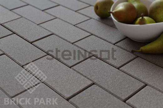 Тротуарная плитка Прямоугольник 200*100*60 Серый (полный прокрас, минифаска)