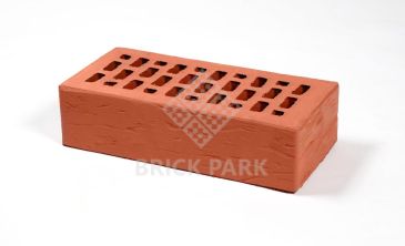 Кирпич Пятый элемент 1 NF, пустотелый, Прусский, красный, рустикатор