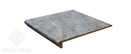 Клинкерная ступень флорентийская угл. Interbau Abell 320x320x9,5 Mittelgrau Серебристо серый 274